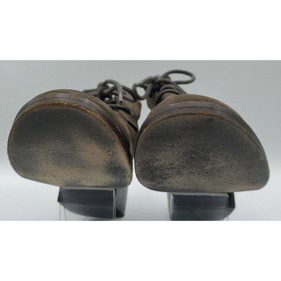 EILEEN FISHER Rey Womens Bootie Shark Gray Suede Leather Lace-up Boot 8M - Picture 8 of 12